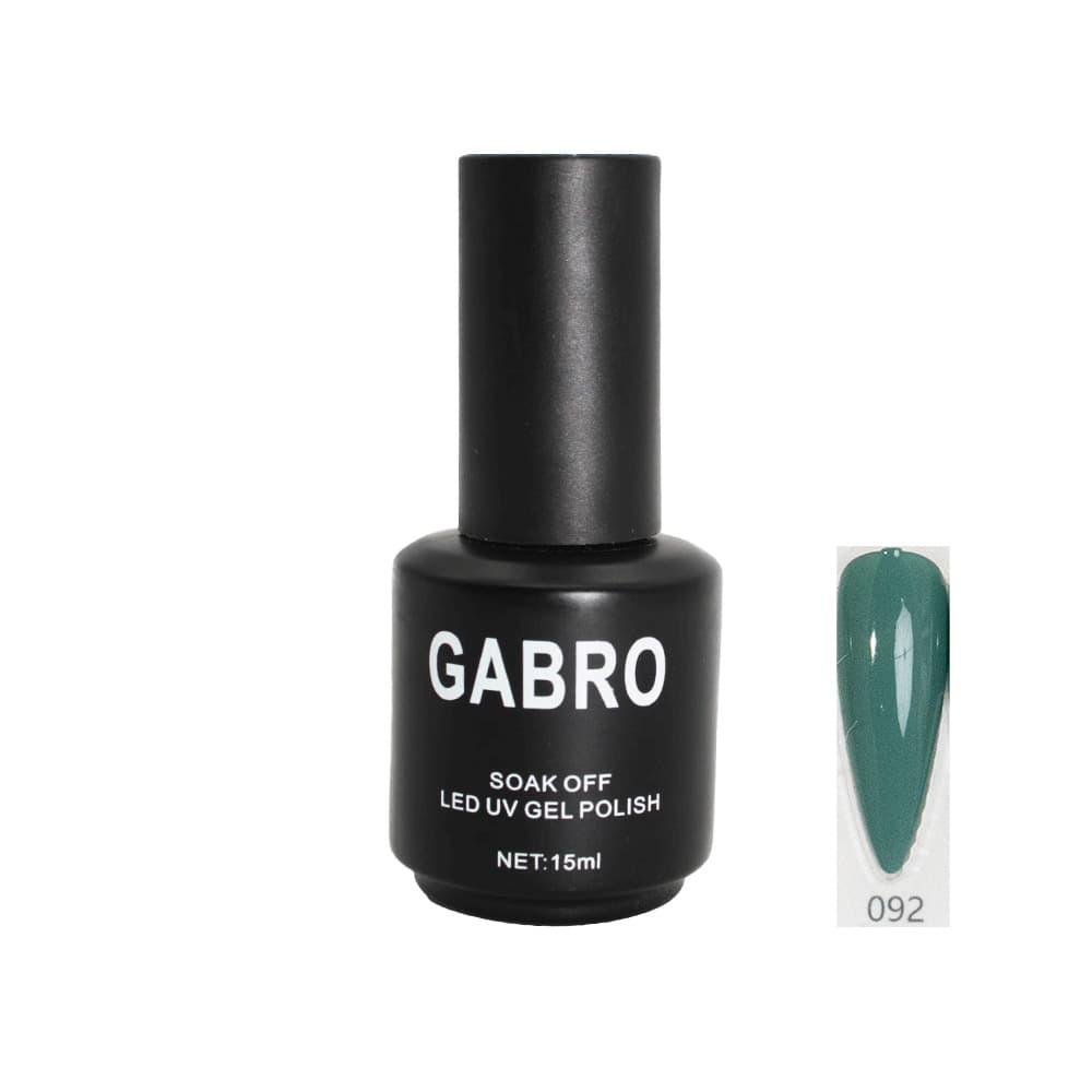 ژل لاک 15 میل گابرو کد 92 ساده GABRO