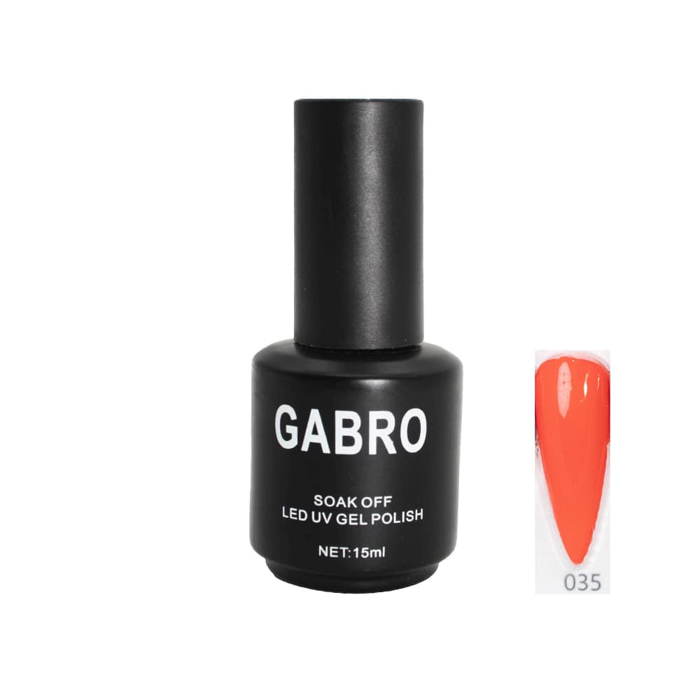 ژل لاک 15 میل گابرو کد 35 ساده GABRO