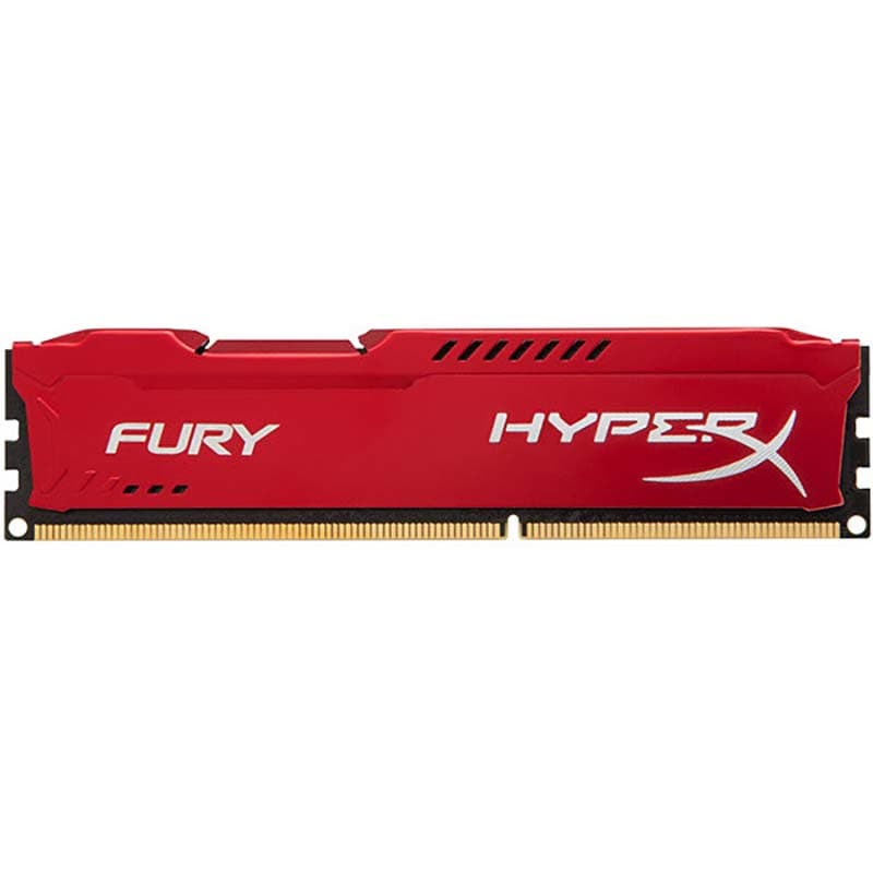 رم کامپیوتر کینگستون DDR3 فرکانس 1600 مگاهرتز مدل هایپریکس فیوری ظرفیت 8 گیگابایت استوک
