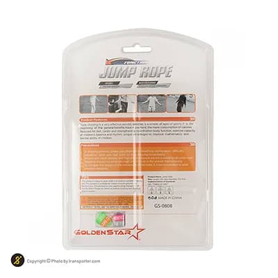 طناب سرعتی بدنسازی کراس فیت گلدن استارGS-0808 — تصویر ۲