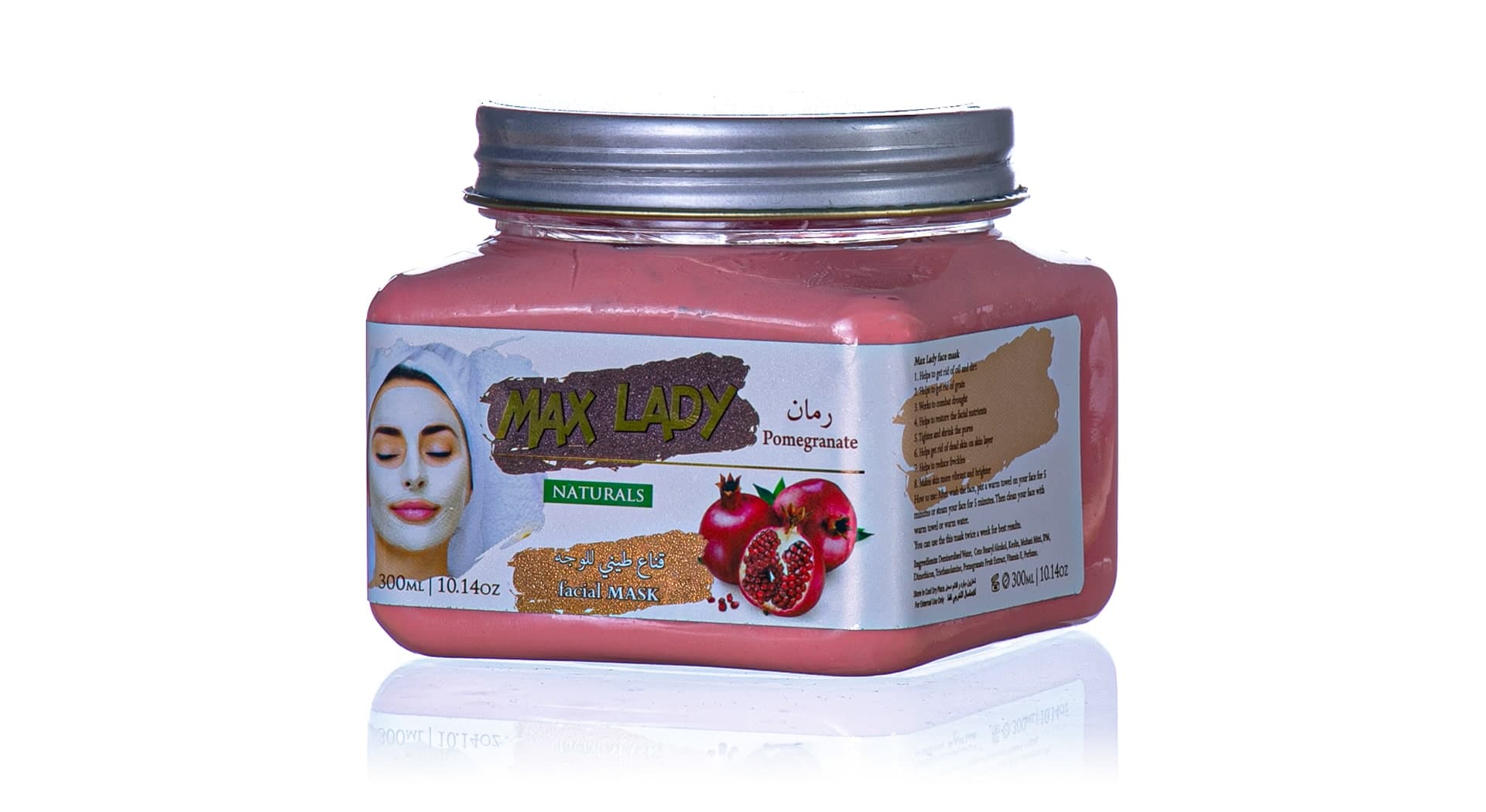 ماسک گچی انار مربعی مکس لیدی 300ml