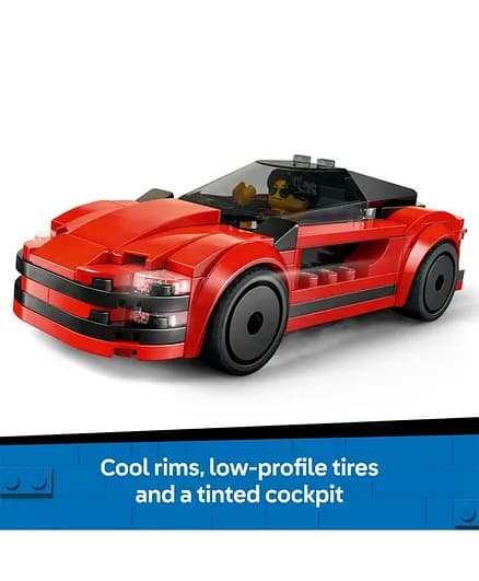 ست بازی لگو سیتی ماشین اسپورت قرمز LEGO City Red Sports Car 60448 — تصویر ۳