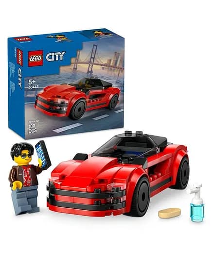 ست بازی لگو سیتی ماشین اسپورت قرمز LEGO City Red Sports Car 60448