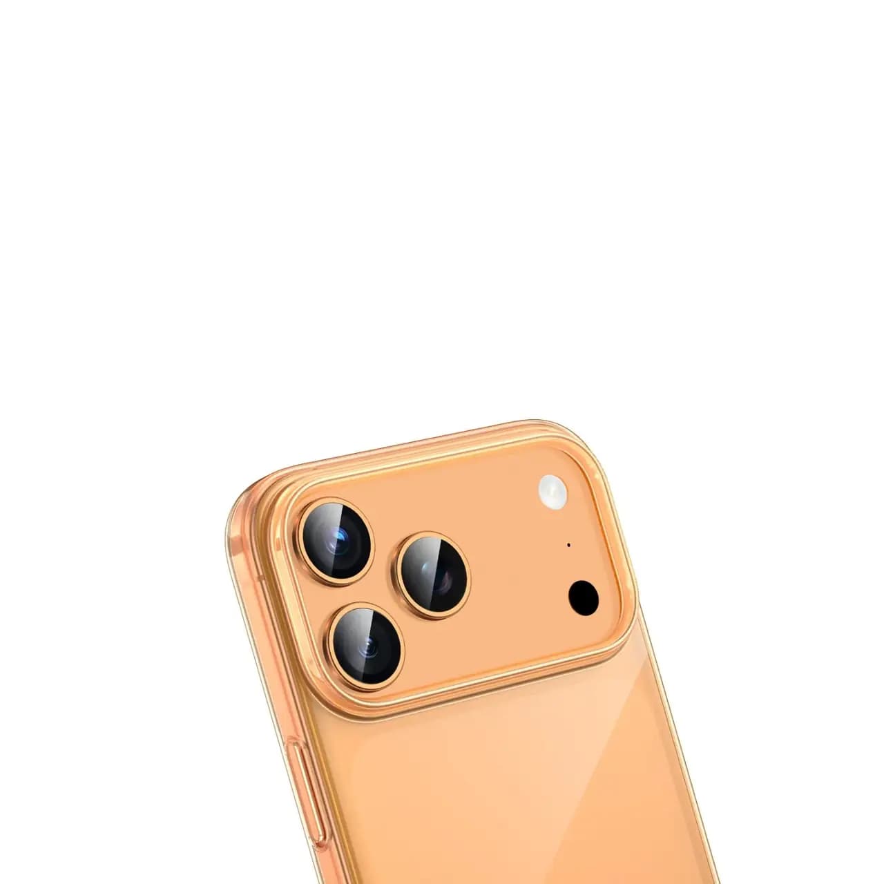 قاب اورجینال Green Lion شفاف Delgado Pc Case مدل Apple iPhone 17 Pro Max / iPhone 18 Pro Max – نارنجی (پک دار) — تصویر ۳