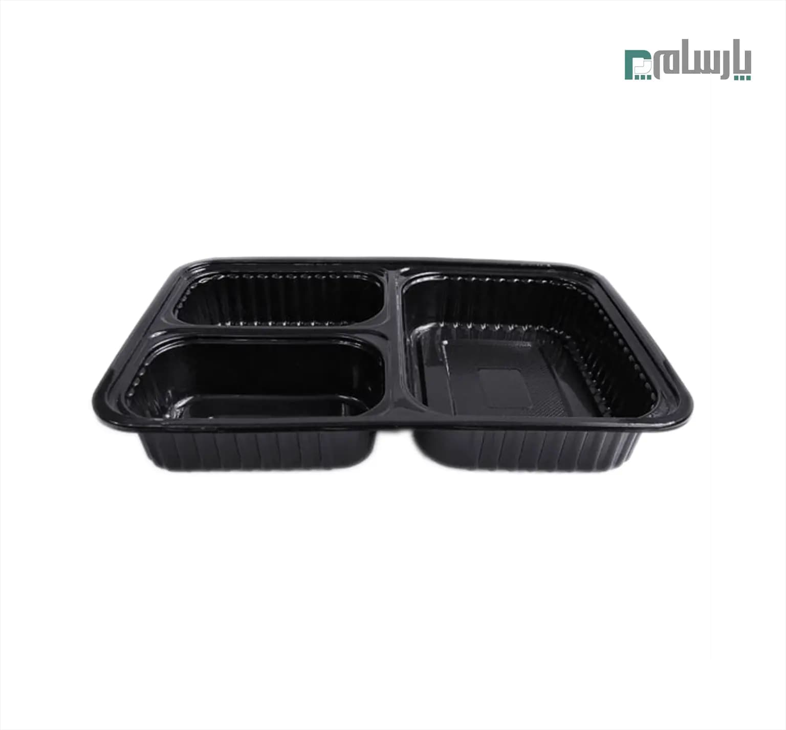 دیس یکبار مصرف سه خانه مشکی مهرپارسا کد 7003