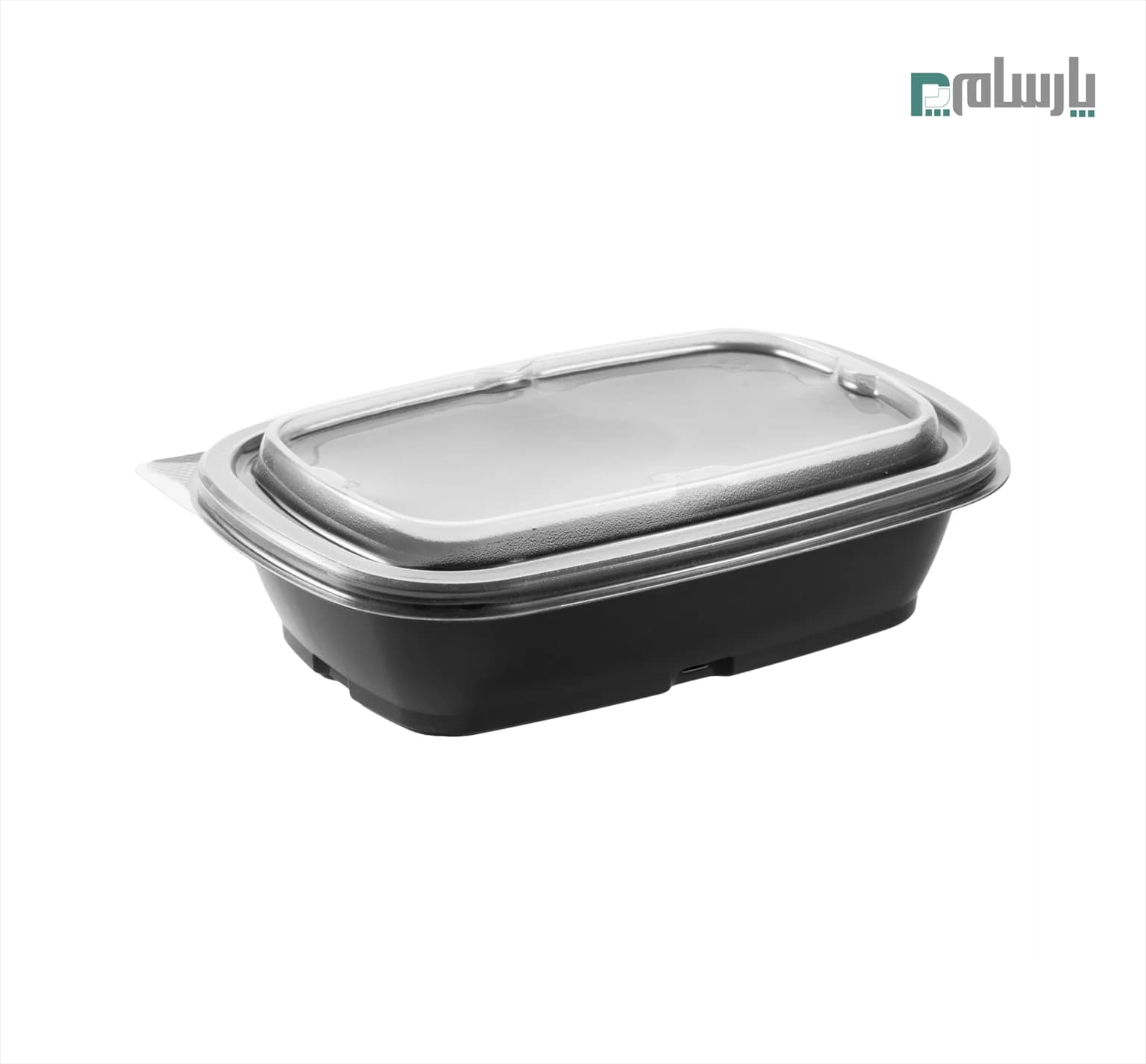 ظرف یکبار مصرف پلی پرو مدل تک خانه 500 سی سی مشکی