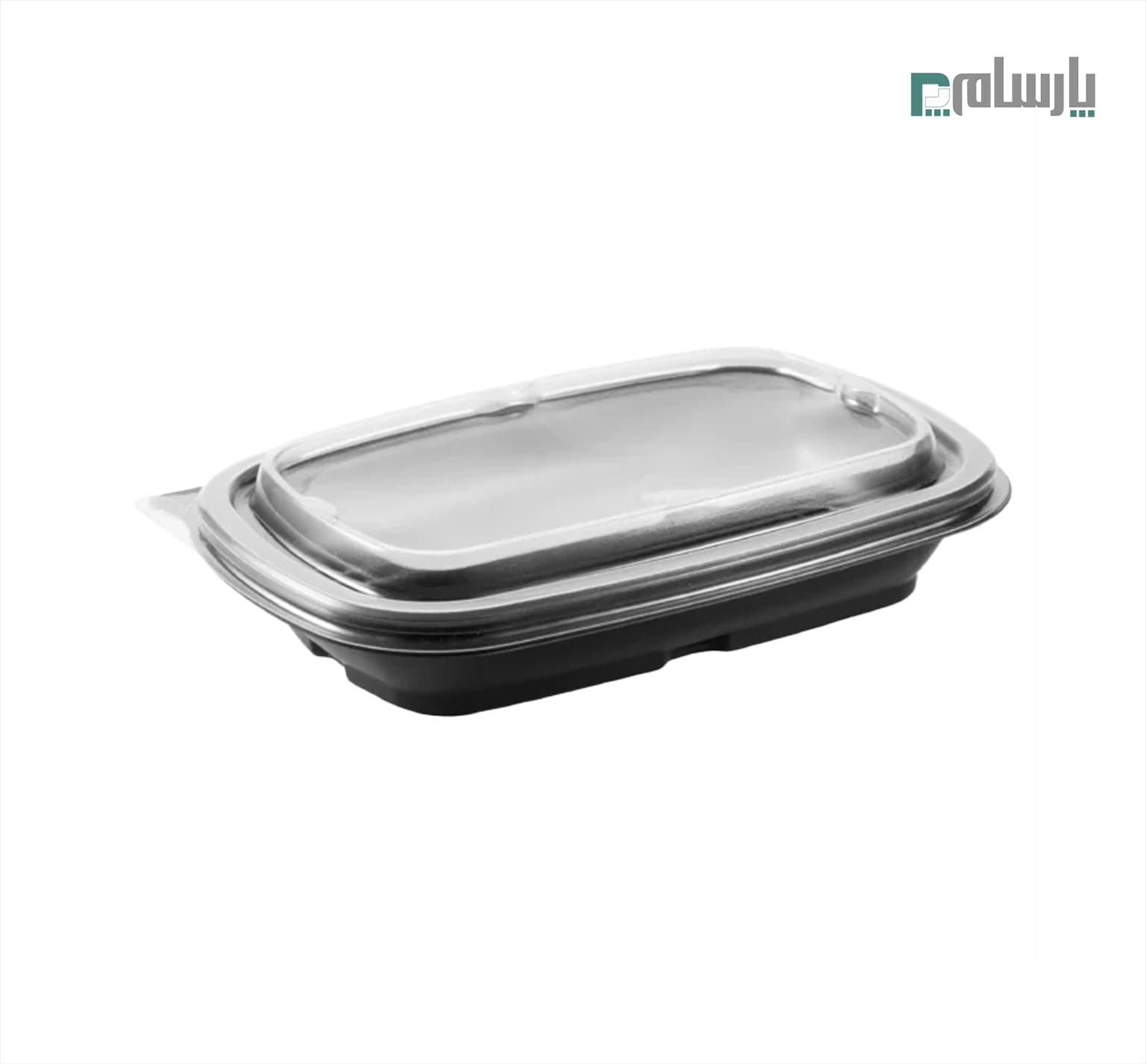 ظرف یکبار مصرف پلی پرو مدل تک خانه 350 سی سی مشکی