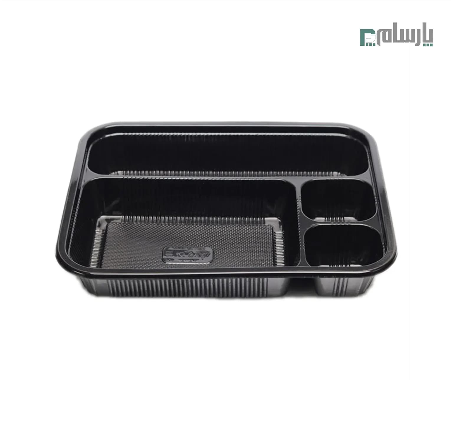 ظرف یکبار مصرف چهار خانه مشکی مهر پارسا کد 405