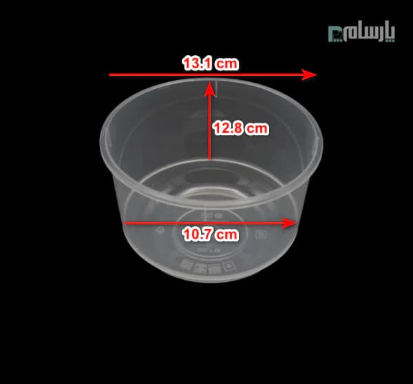 سطل یکبار مصرف مایكروويو 500 سی سی شفاف — تصویر ۲