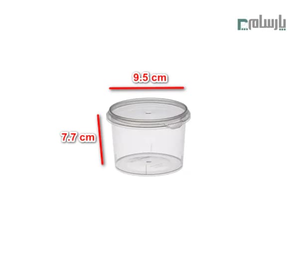 سطل ماکروویو یکبار مصرف 310 سی سی شفاف — تصویر ۲