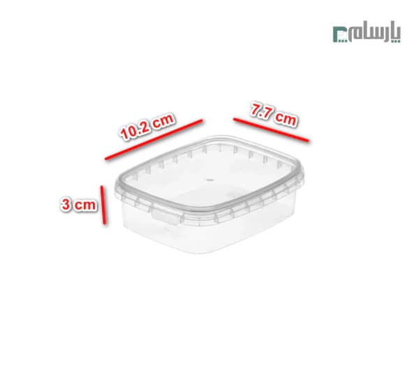 ظرف یکبار مصرف ماکروویو 160 سی سی شفاف — تصویر ۲