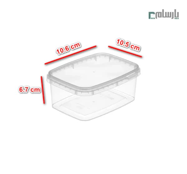 ظرف یکبار مصرف مایکروویو 760 سی سی شفاف — تصویر ۲