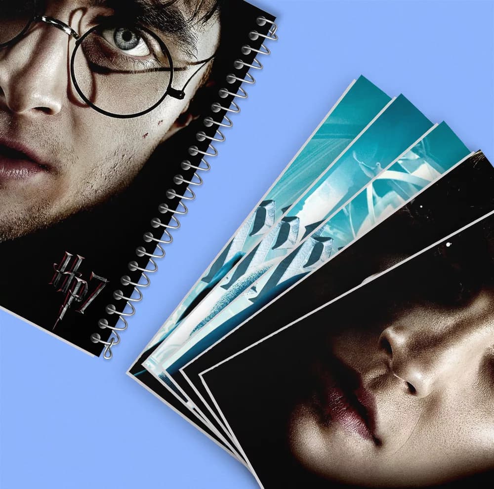 دفتر مشق 100 برگ خندالو طرح هری پاتر (Harry Potter) کد 274 مجموعه 6 عددی — تصویر ۶