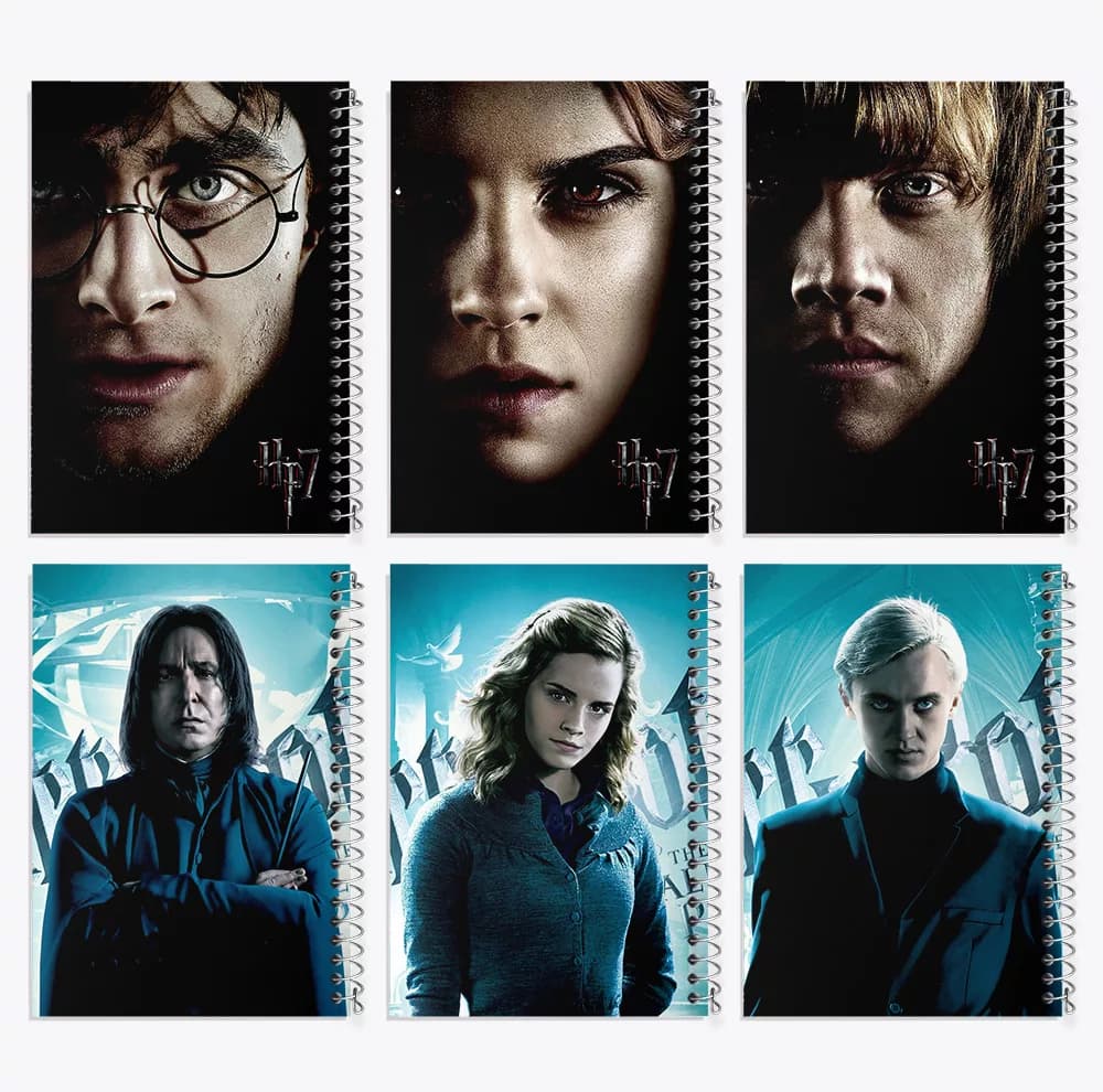 دفتر مشق 100 برگ خندالو طرح هری پاتر (Harry Potter) کد 274 مجموعه 6 عددی