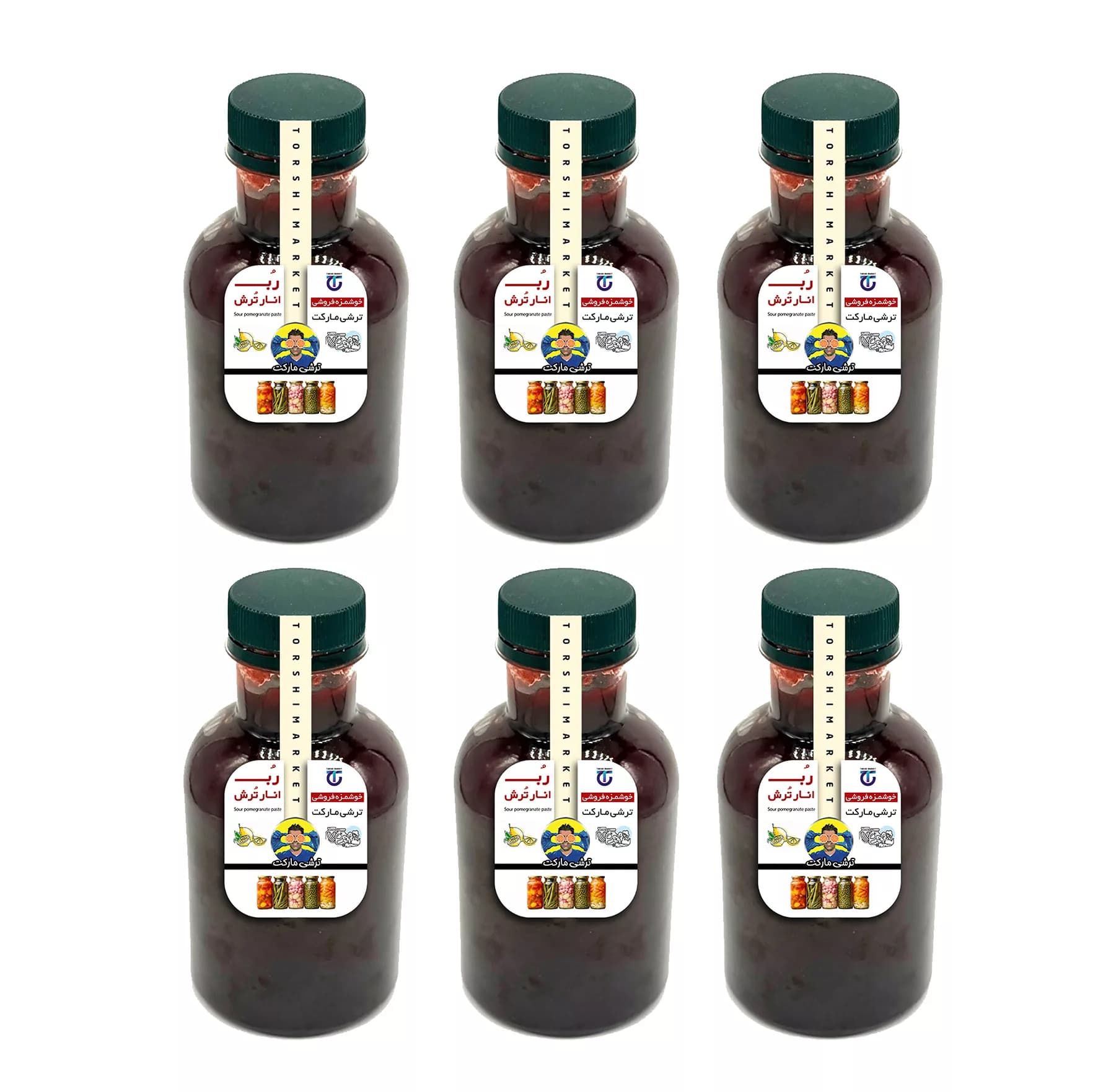 رُب انار ترش – 500 گرم بسته 6 عددی