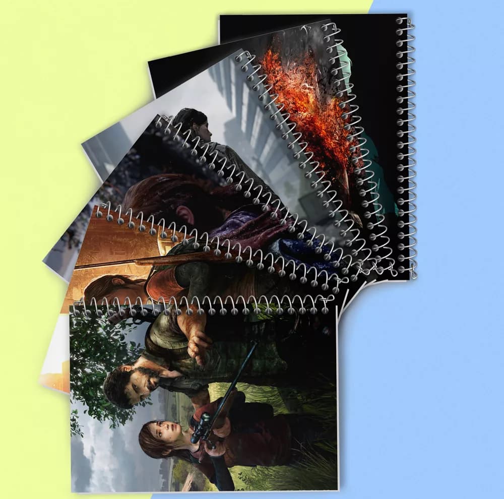 دفتر مشق 100 برگ خندالو طرح آخرین بازمانده از ما (The Last of Us) کد 612 مجموعه 6 عددی — تصویر ۲