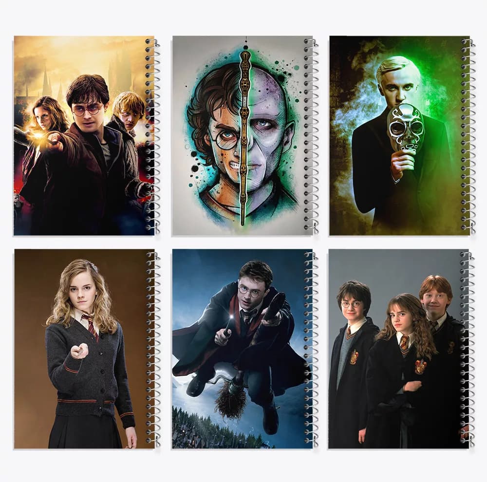 دفتر مشق 100 برگ خندالو طرح هری پاتر (Harry Potter) کد 273 مجموعه 6 عددی