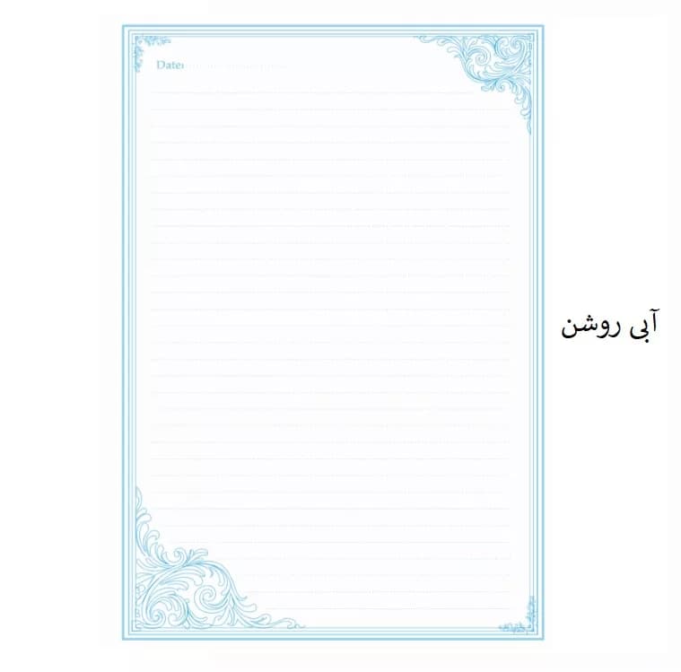 کاغذ چاپی A4 مدل خط دار طرح موج بسته 100 عددی — تصویر ۸