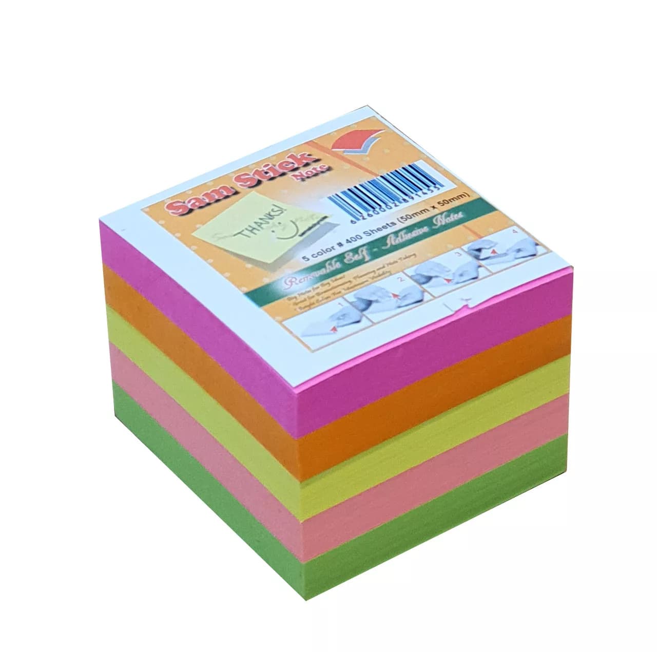 کاغذ یادداشت چسب دار سام مدل S5 بسته 4 عددی — تصویر ۲