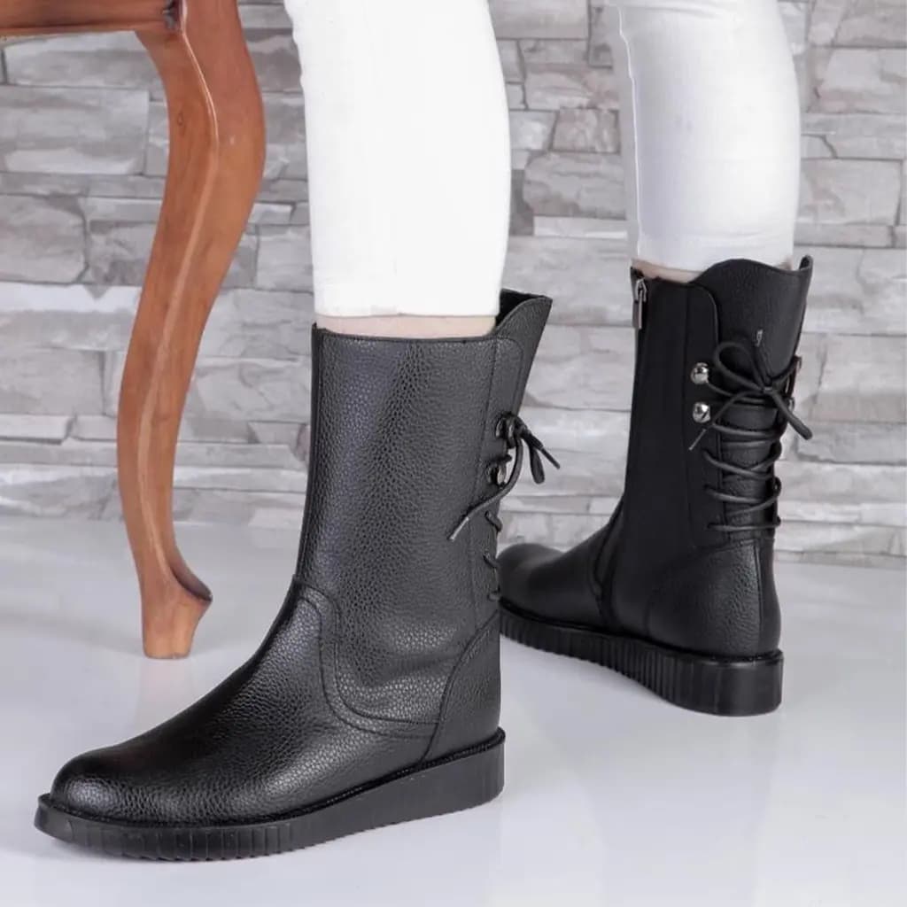 نیم بوت طبی چرم فلوتر زیره PU وارداتی کد 1133