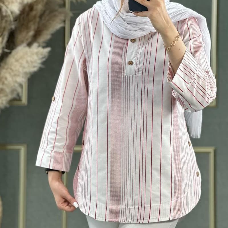 شومیز پیراهنی مدل رها (پک 4 عددی) — تصویر ۵