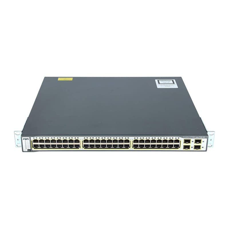 سوئیچ 48 پورت سیسکو مدل WS-C3750G-48PS-S برند GE-Tech