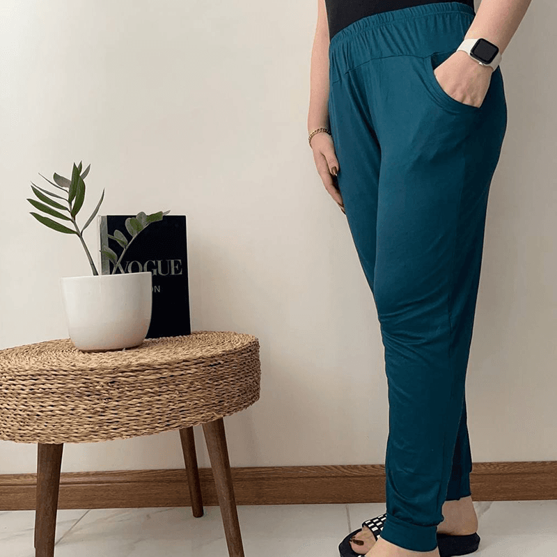 شلوار گیاهی ساده جیبدار لیدی (پک 6 عددی)