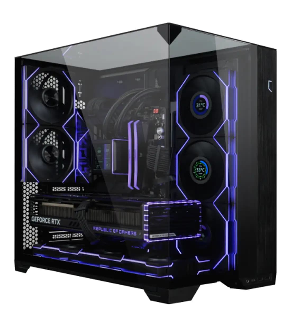 فن کیس LIAN LI مدل UNI FAN TL120 LCD Wireless Black — تصویر ۴