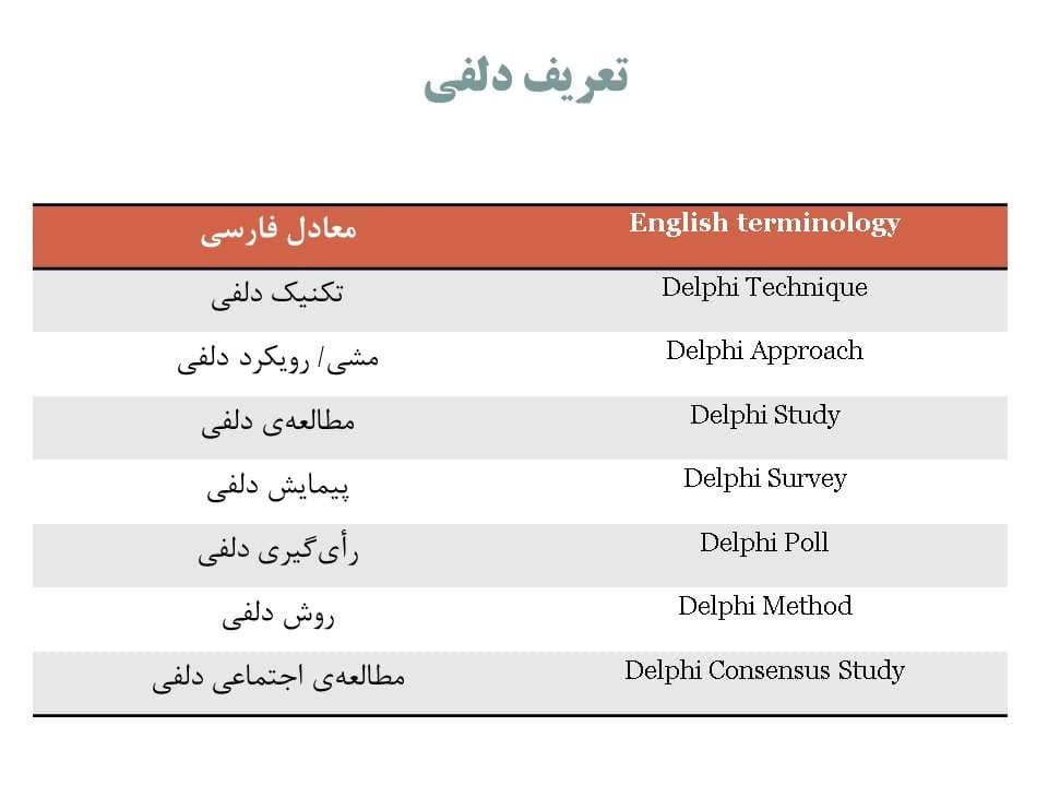 پاورپوینت تکنیک دلفی — تصویر ۸