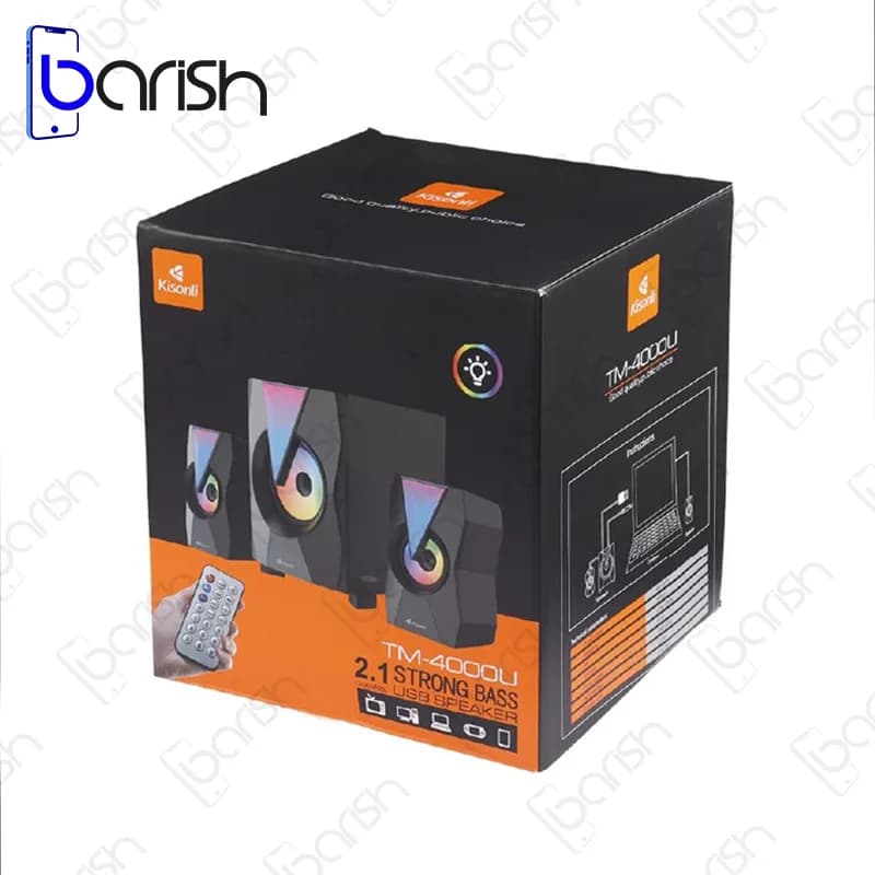 اسپیکر سه تکه رومیزی کیسونلی مدل TM-4000U ( رم و فلش خور ) — تصویر ۸