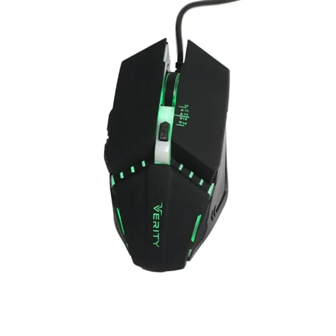 موس و کیبورد گیمینگ سیمی RGB وریتی مدل V-KB6126GCW — تصویر ۳