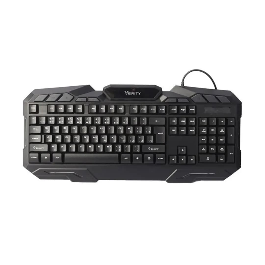 موس و کیبورد گیمینگ سیمی RGB وریتی مدل V-KB6126GCW — تصویر ۲