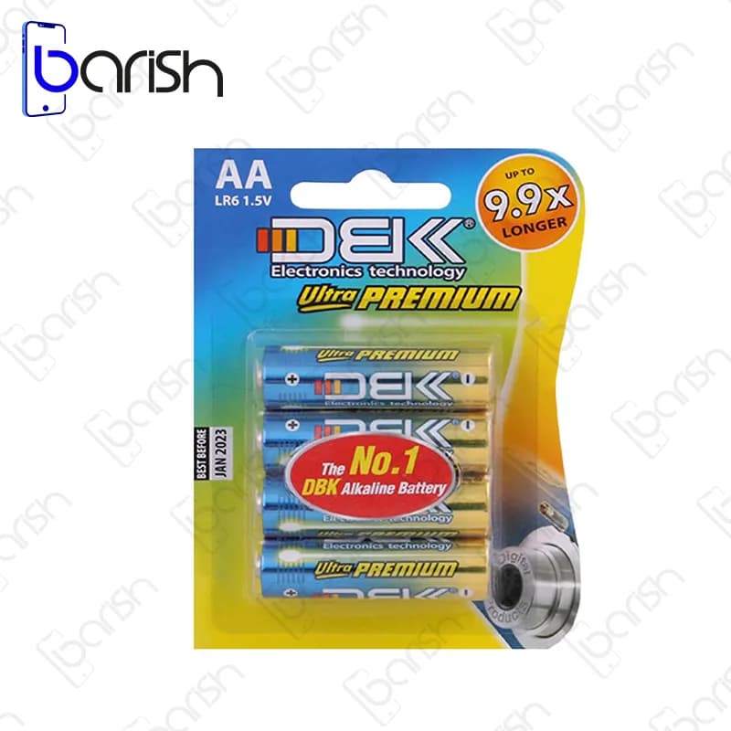 باتری قلمی پریمیوم DBK مدل LR6 – بسته 4 عددی