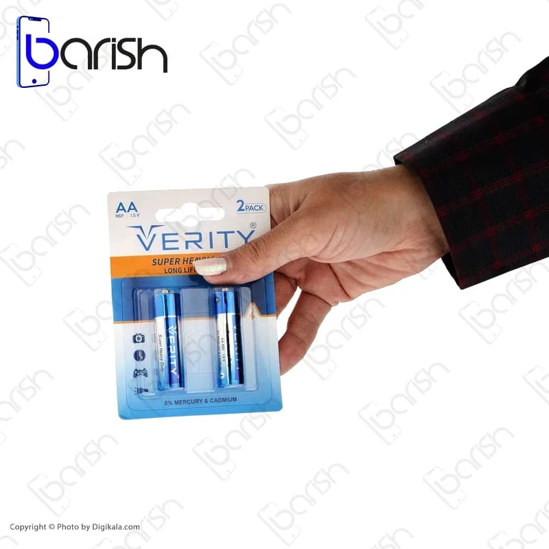 باتری قلمی وریتی مدل R6P – بسته 2 عددی — تصویر ۳
