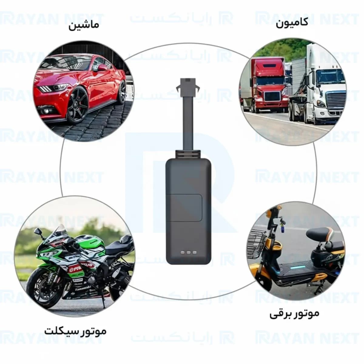 ردیاب WanWay EV02 با نرم افزار فارسی و سرور داخلی و یک سال گارانتی — تصویر ۲