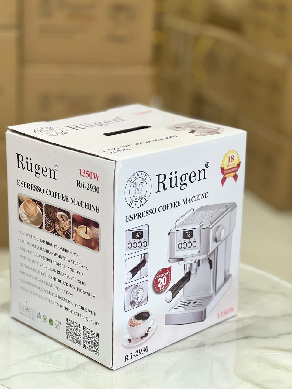 اسپرسو ساز روگن اصل مدل :RU-2930 — تصویر ۲