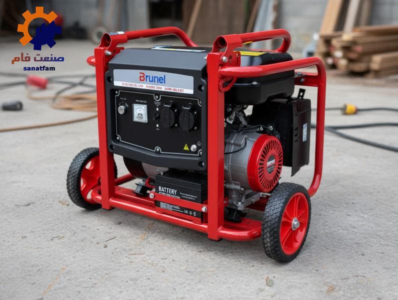 موتور برق بنزینی تک‌فاز 6 کیلوواتی برونل مدل BR8500 E