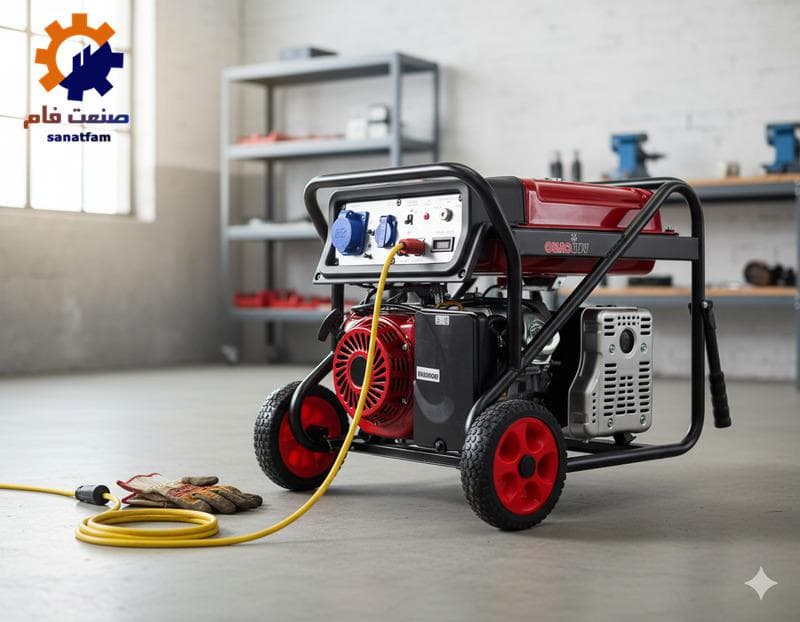 موتور برق بنزینی تک‌فاز 6 کیلوواتی ولکانو مدل VL8500 E