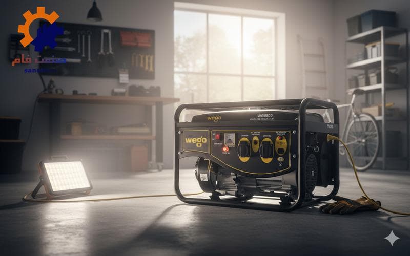 موتور برق بنزینی تک‌فاز 3.5 کیلوواتی ویگو مدل WG5500 E