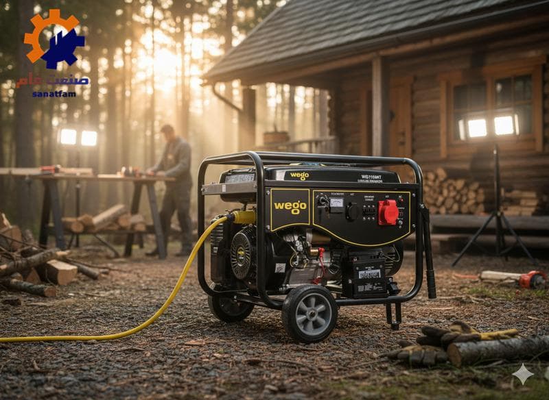 موتور برق بنزینی تک‌فاز 8.5 کیلوواتی ویگو مدل WG11500 T
