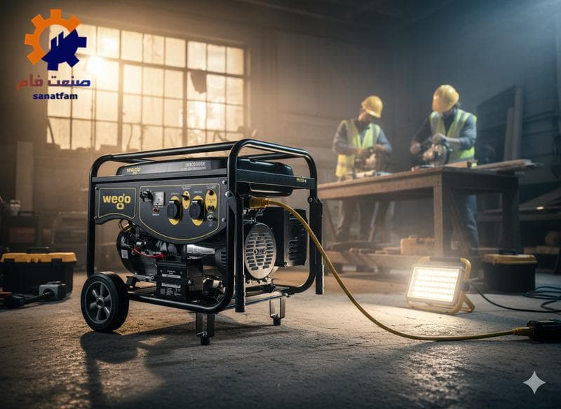 موتور برق بنزینی تک‌فاز 7.5 کیلوواتی ویگو مدل WG9500 E
