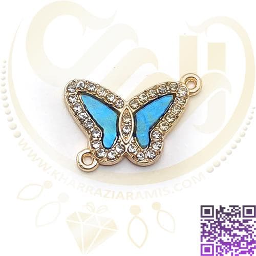 خرجکار پروانه نگین دار آبی کد275