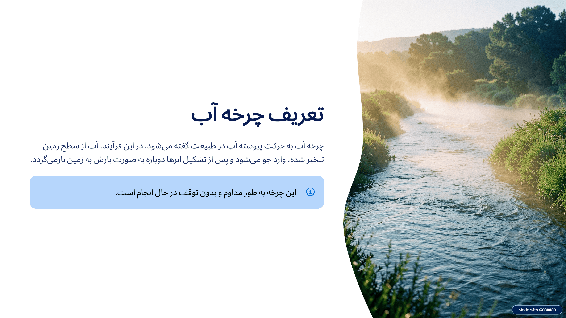 پاورپوینت چرخه آب — تصویر ۳
