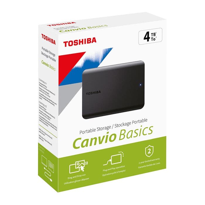 هارد اکسترنال 4 ترابایت توشیبا مدل Canvio Basics