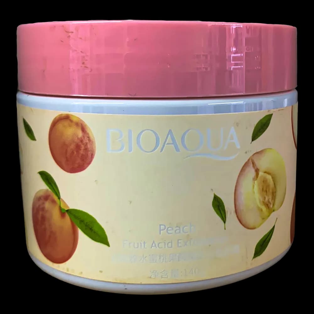 اسکراب لایه بردار هلو بیوآکوا Bioaqua حجم 140 گرم | پاکسازی و روشن کننده پوست