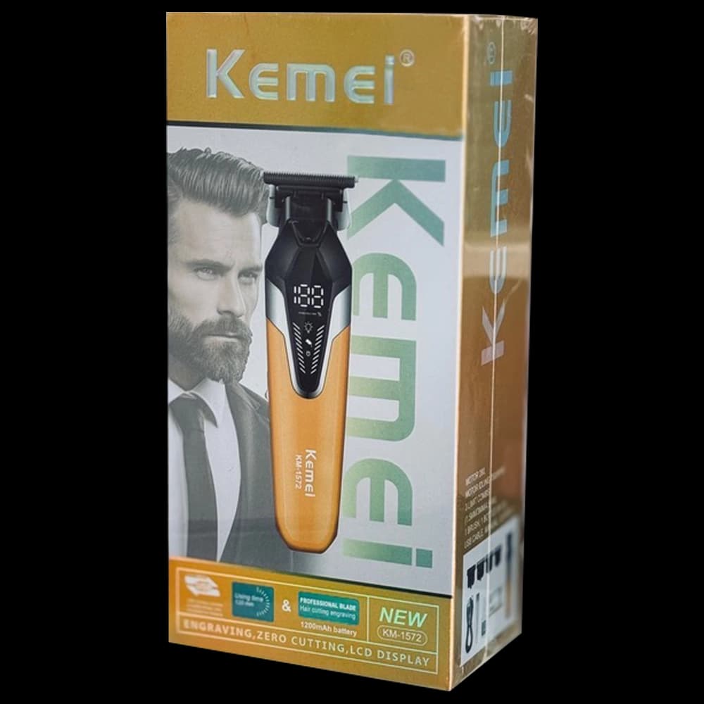 خط زن حرفه‌ای کیمی KEMEI مدل KM-1572 با صفرزنی دقیق 0.1 میلی‌متر و نمایشگر دیجیتال