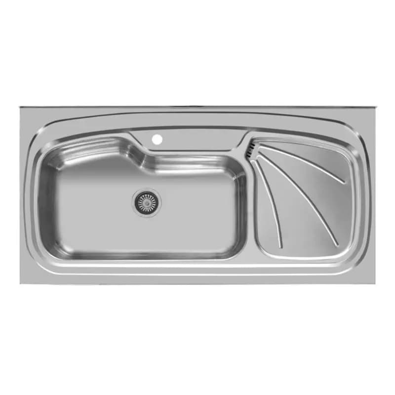 سینک ظرفشویی استیل اخوان مدل 134 روکار — تصویر ۲