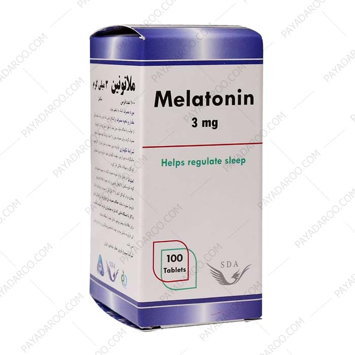 قرص ملاتونین 3 میلی گرم سیمرغ دارو عطار 100 عددی — تصویر ۲