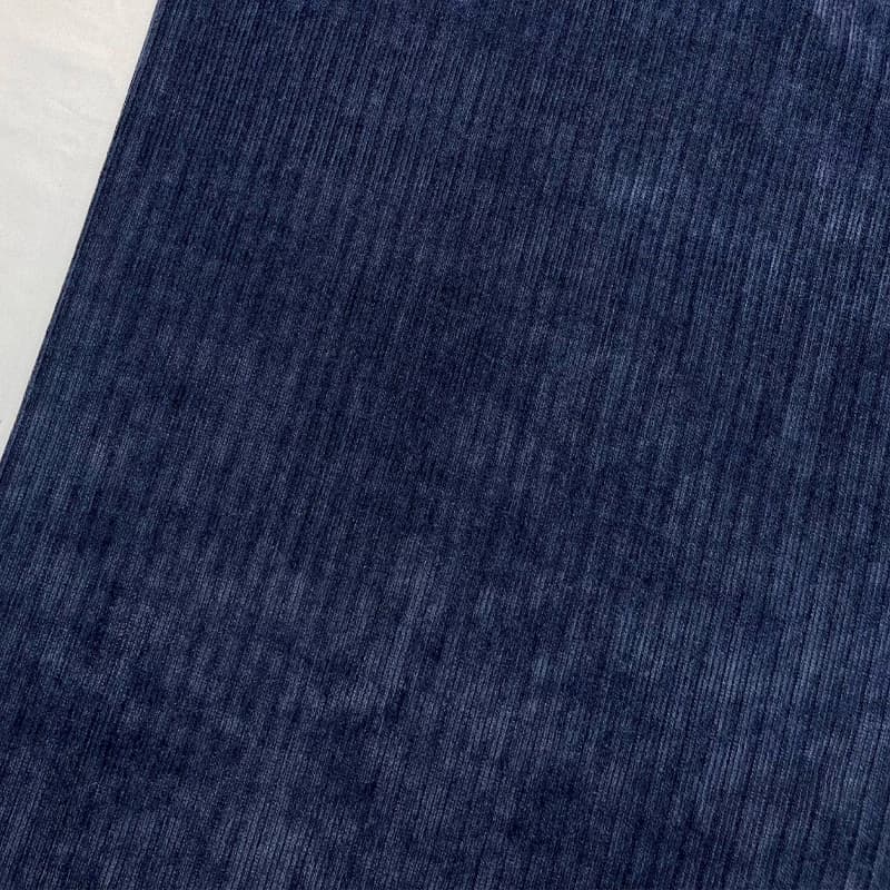 پارچه مخمل شانل دورو سورمه ای