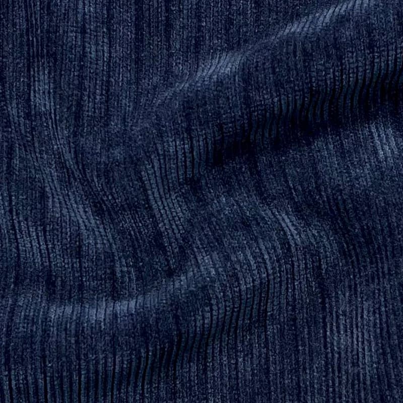 پارچه مخمل شانل دورو سورمه ای — تصویر ۴